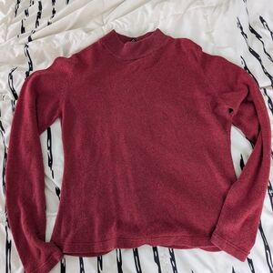Women's Red Turtleneck Sweater